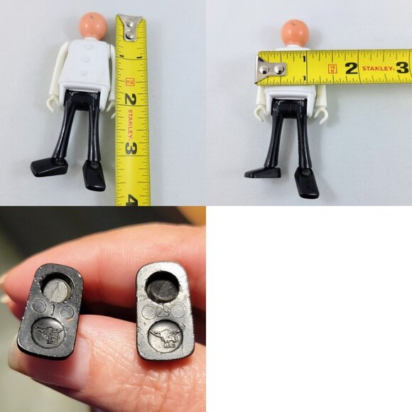 Geobra Playmobil Vintage 1974 Figures Western Sheriff Toys Lady Man Hats Figurin - Picture 4 of 12